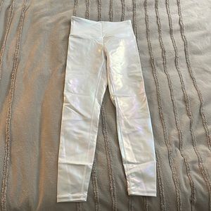 Zyia White Unicorn Luxe Leggings